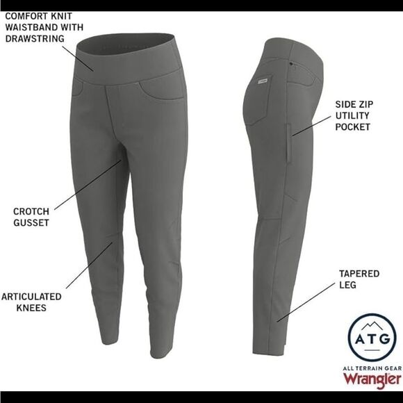 Wrangler Small Blue ATG Trail‎ Jogger Pants - Picture 2 of 10